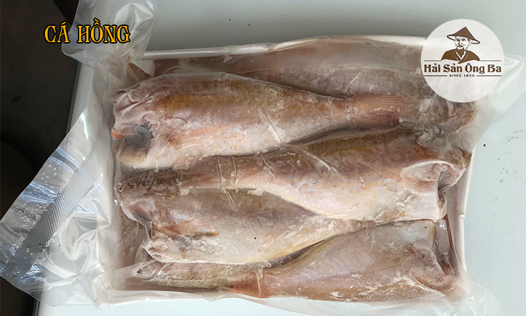 Cá hồng 1 nắng (héo) - Túi 0.5kg bán tại cửa hàng Hải Sản Ông Ba, thương hiệu hải sản khô uy tín.