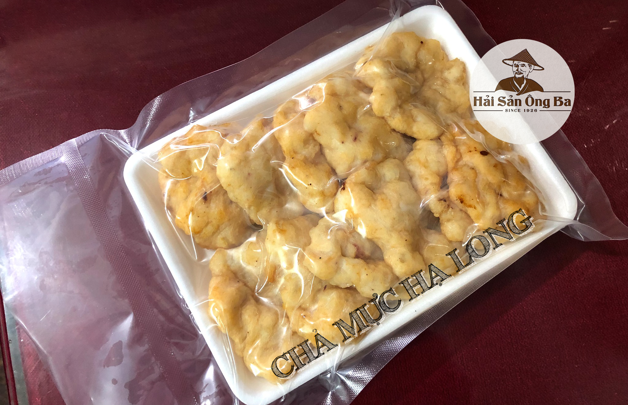 chả mực giã tay, gói chả mực, chả mực ngon