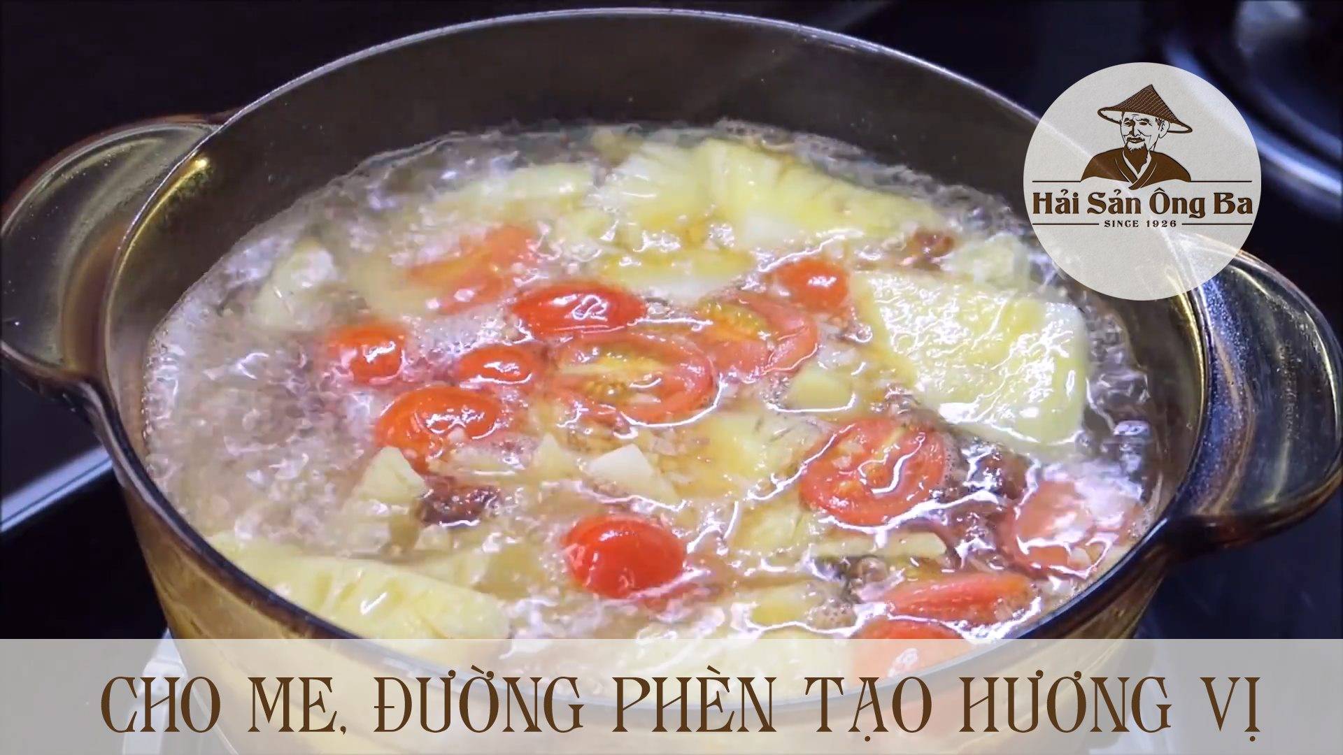 xoong canh tôm nấu chua