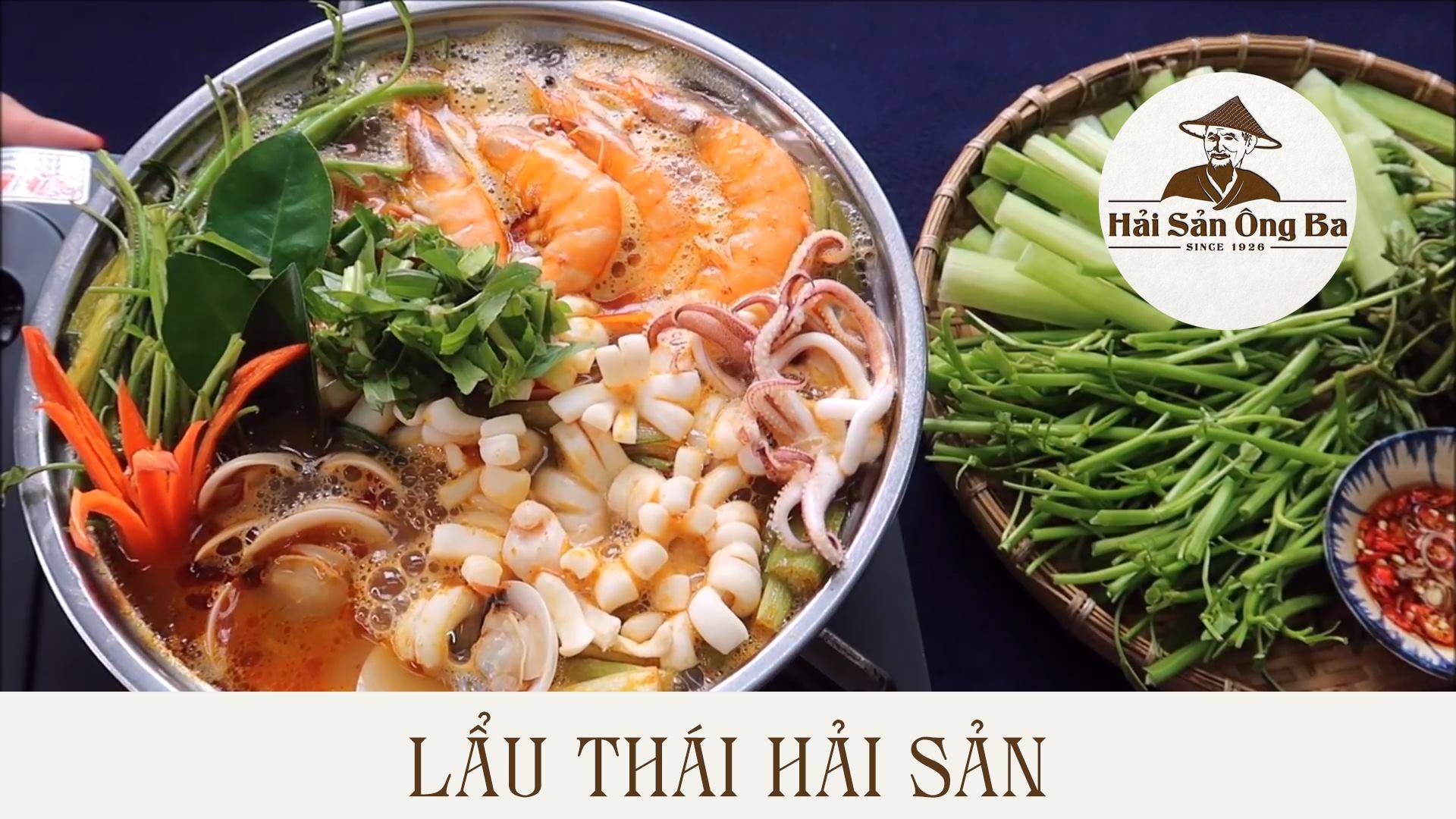 rổ rau, nồi lẩu hải sản,