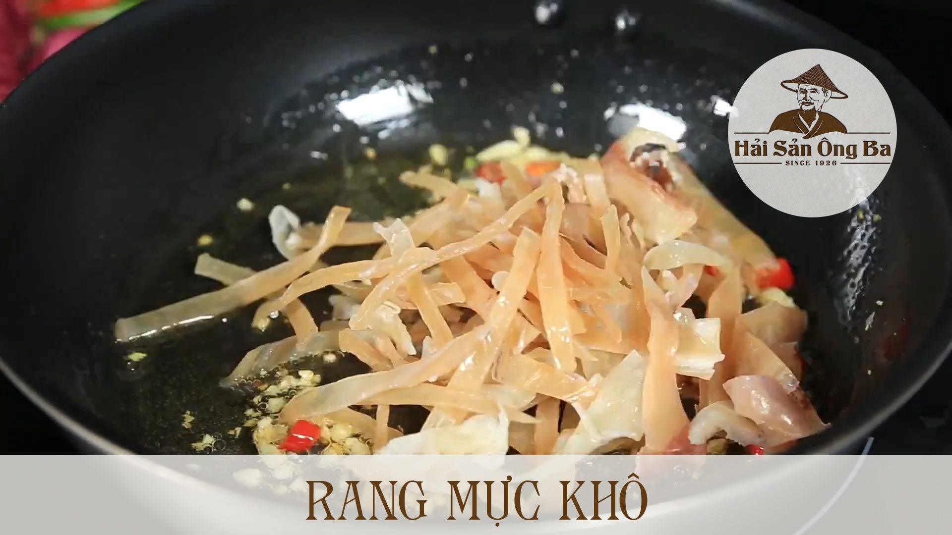 món ăn, rang mưcj khô, nấu ăn